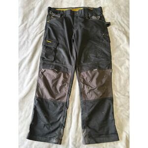 CAT Caterpillar Mens H2O Water Resistant Work Pants Black 38x32 Utility Cargo